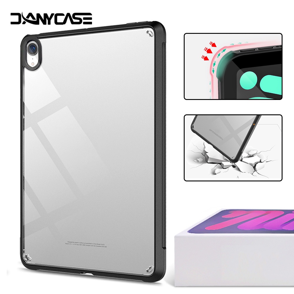 Donycase สําหรับ iPad Air 6th Gen 11 M2 2024 Mini6 7 กรณี 10.2 9/8/7th Gen 9.7 5/6th Generation Air 4/5 10.9 10.5 Pro 11 2nd 3rd ดินสอชาร์จโปร่งใส Ultra Thin Anti-Imp