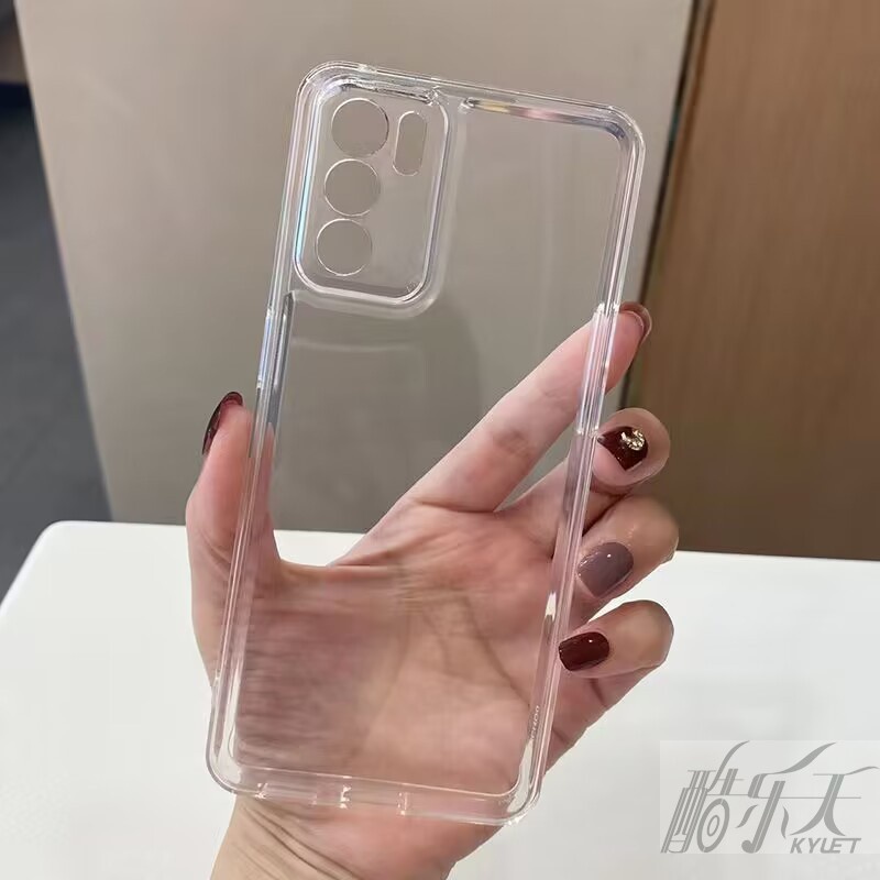Transparent TPU Phone Case For OPPO Find X7 X6 X5 X3 X2 RENO5 RENO6 RENO8 RENO9 RENO10 RENO11 Protective Soft Cover Shell