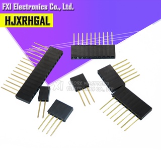 ซ็อกเก็ตเชื่อมต่อ PCB แถวเดียว ตัวเมีย ยาว 11 มม. 2.54 มม. 2 3 4 6 8 10 15PIN สําหรับ Arduino 10 ชิ้น