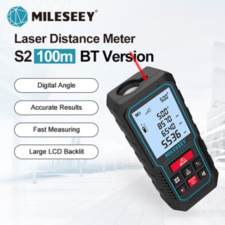 Mileseey เครื่องวัดระยะทางเลเซอร์ S5 หน้าจอ LCD ขนาดเล็ก สําหรับบ้าน ก่อสร้าง