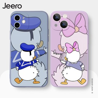 Jeero เคสคู่ เคสไอโฟน คู่รัก กันกระแทกซิลิโคนนุ่มการ์ตูนน่ารักตลก เคสโทรศัพท์ Compatible for iPhone 15 14 13 12 11 Pro Max SE 2020 X XR XS 8 7 6 6S Plus พลัส HFE2078