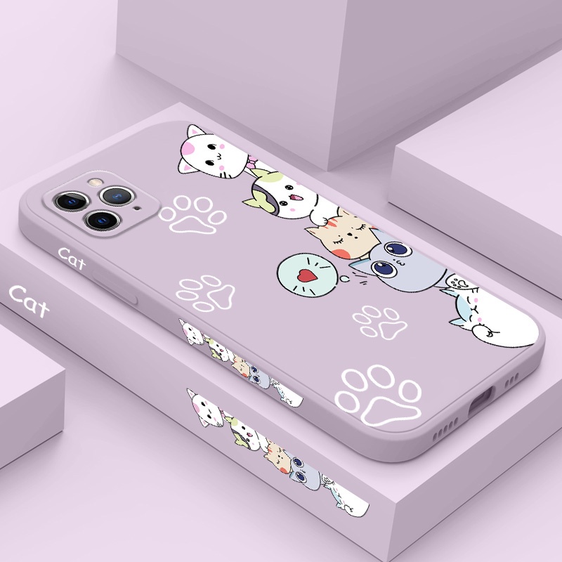 เคสโทรศัพท์มือถือ ลายแมวซ้อน สวมใส่สบาย สไตล์คลาสสิก สําหรับ IPhone X XS XR Max 11 Pro Max