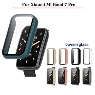 สําหรับ Xiaomi Mi Band 7 Pro เคสพีซี แบบแข็ง กระจกนิรภัย ป้องกันหน้าจอ