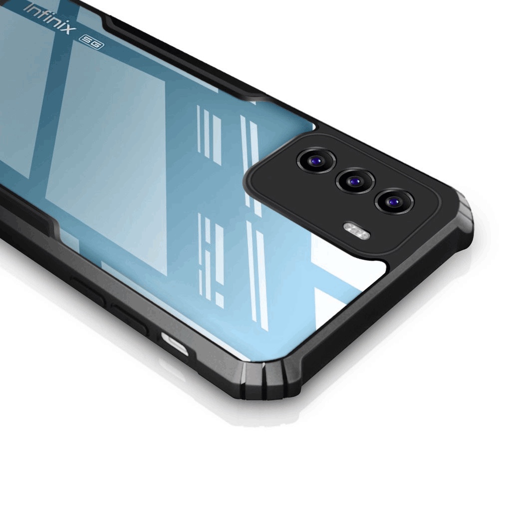 กันกระแทกเคสใส Infinix Zero 5G 2023 Zero 40 30 20 4G HOT 30i 30 20i 20S 20 12i 12 Play NFC GT 20 10 Pro ปลอกอะคริลิคฝาครอบเชลล์ - รูปที่ 3