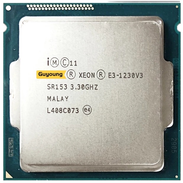 YZX Xeon E3-1230 v3 E3 1230 v3 E3 1230v3 3.3 GHz ใช้โปรเซสเซอร์ CPU Quad-Core แปดเธรด 8M 80W LGA 115