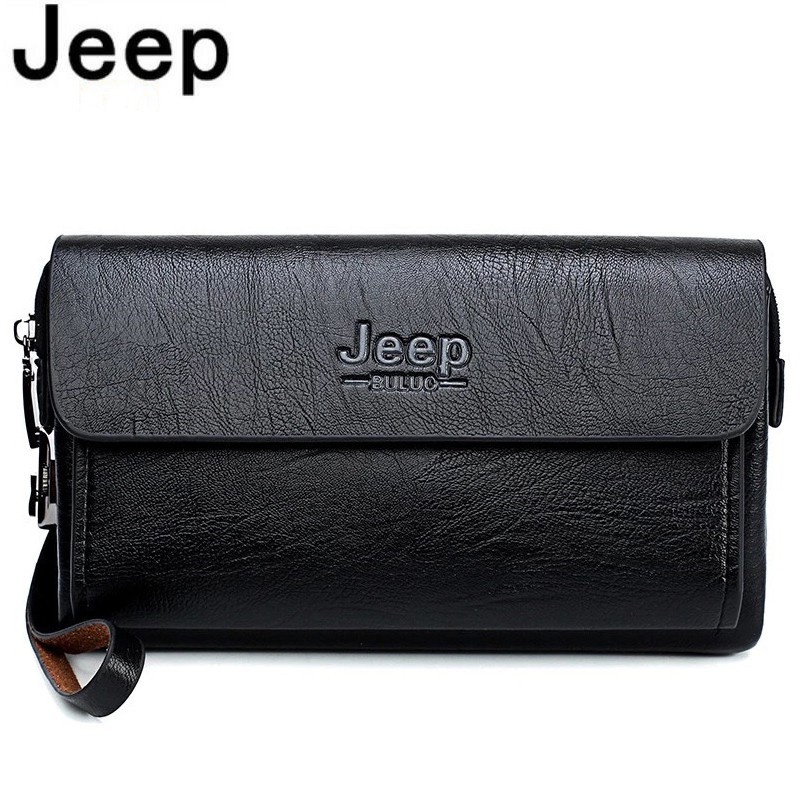 Jeep Buluo กระเป๋าสตางค์หนัง หรูหรา คุณภาพสูง เหมาะกับใส่วิกผม โทรศัพท์มือถือ แฟชั่นสําหรับผู้ชาย