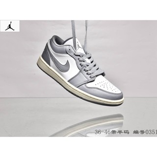 Real shot NikeAir Jordan 1 Low AJ1 รองเท้าผ้าใบลําลอง สําหรับผู้ชาย ผู้หญิง เหมาะกับการเล่นบาสเก็ตบอล