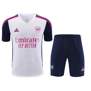 เสื้อกีฬาแขนสั้น ลายทีม Fan Version 2023-24 Arsenal สีขาว