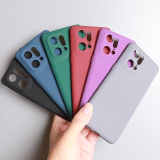 สําหรับ Oppo Find X2 X3 X5 X6 Pro เคสโทรศัพท์ แบบนิ่ม TPU สีพื้น เคสป้องกันฝ้า