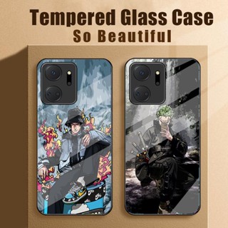 เคสโทรศัพท์ HONOR X7a  ฝาครอบกันกระแทกกระจกแข็ง One Piece 80