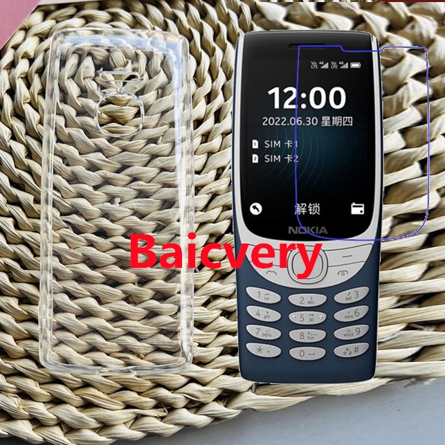 Nokia 8210 2022 เคสซิลิโคน TPU พร้อมเมมเบรน กันระเบิด ป้องกันหน้าจอ ฟิล์มนิ่ม