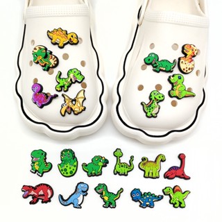 CROCS จี้รูปไดโนเสาร์ PVC สําหรับตกแต่งรองเท้า สร้อยข้อมือ