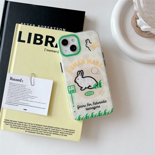 เคสโทรศัพท์มือถือ ซิลิโคน กันกระแทก ลายกระต่าย แฟชั่น สําหรับ Apple 14Pro 13pro 12promax 14Promax 13Promax