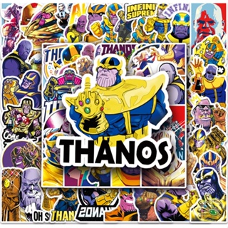 สติกเกอร์ กันน้ํา ลาย Marvel Thanos DIY แบบสร้างสรรค์ สําหรับติดตกแต่งรถยนต์ จํานวน 50 ชิ้น