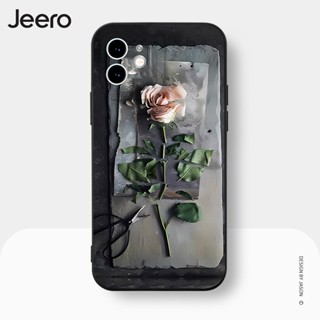 Jeero เคสไอโฟน เคสซิลิโคนนุ่มกันกระแทกน่ารักตลก เคสโทรศัพท์ Compatible for iPhone 15 14 13 12 11 Pro Max SE 2020 X XR XS 8 7 6 6S Plus พลัส HFE2109