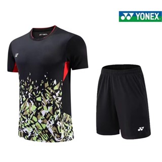 Yonex เสื้อกีฬาแบดมินตัน แขนสั้น แบบแห้งเร็ว ระบายอากาศ ใส่สบาย สําหรับเด็กผู้ชาย และผู้หญิง