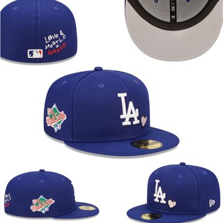 [LA Los Angeles Dodgers] หมวกเบสบอล กันแดด ปักลาย แฟชั่น สําหรับคู่รัก