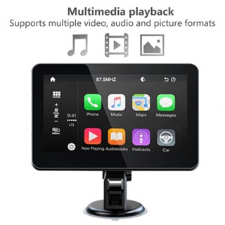 เครื่องเล่น MP5 วิทยุ ไร้สาย หน้าจอสัมผัส 7 นิ้ว สําหรับ Apple Carplay Android Auto