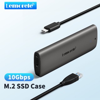 Lemorele SSD M.2 NVME ตู้ USB 3.1 Gen 2 ถึง PCI-E M2 ฮาร์ดไดรฟ์ Thunderbolt รองรับ UASP และขนาด 2230 2242 2260 2280 M คีย์ B+M (10Gbps) ความเข้ากันได้