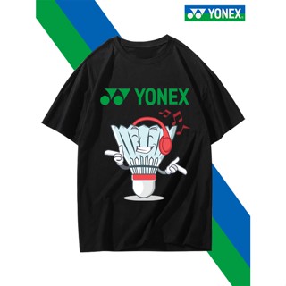 Yonex เสื้อแบดมินตัน แห้งเร็ว และสบาย สําหรับผู้ชาย และผู้หญิง ใส่เล่นกีฬาแบดมินตัน