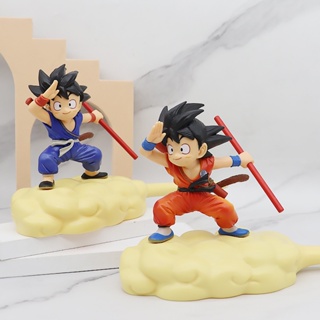 โมเดลตุ๊กตาฟิกเกอร์ อนิเมะ Dragon Ball Z Goku Stepping on Tendon Fighting Cloud ของเล่นสําหรับเด็ก