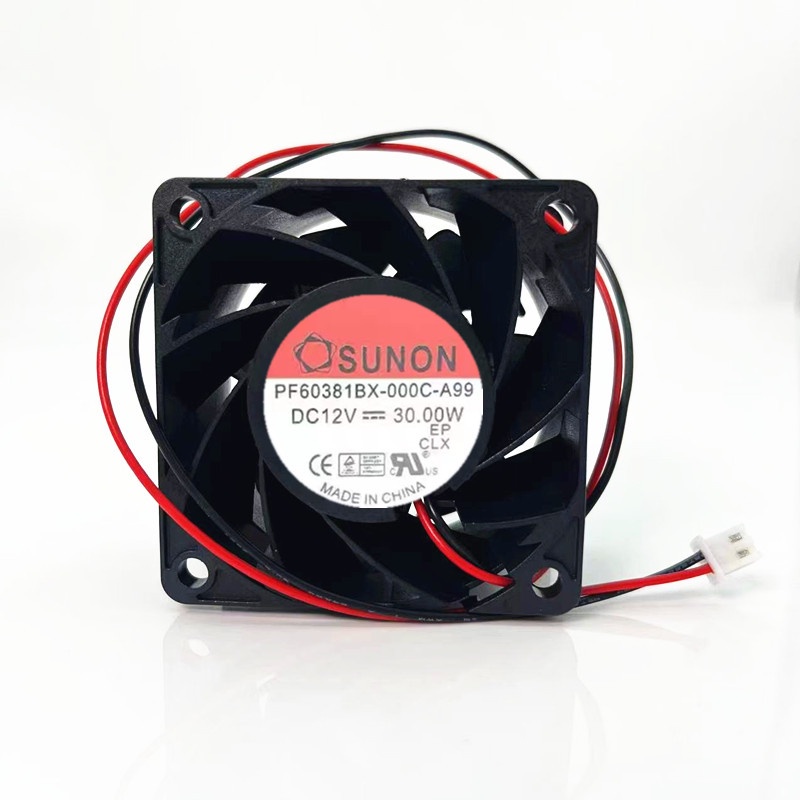 PF60381BX-000C-A99 Jianquan 6038 12V 30.0W พัดลมระบายความร้อนพลังงาน 6 ซม.ความเร็วสูง
