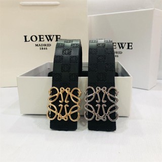 Loewe เข็มขัดหนังกลวง เรียบง่าย เข้ากับทุกการแต่งกาย หรูหรา สําหรับผู้ชาย และผู้หญิง