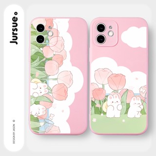 JURSUE เคสไอโฟน เคสซิลิโคนนุ่มกันกระแทกน่ารักตลก เคสโทรศัพท์ Compatible for iPhone 15 14 13 12 11 Pro Max SE 2020 X XR XS 8 7 6 6S Plus พลัส Y3265