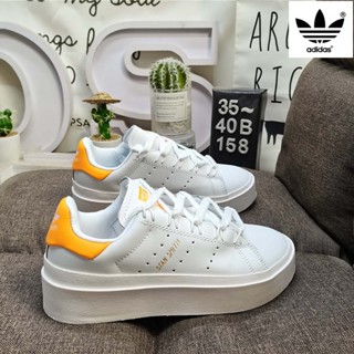 Original Adidas Originals Stan Smith Bonega 28 W Smith Clover รองเท้าผ้าใบลําลอง สีขาว เหมาะกับการเล่นกีฬา