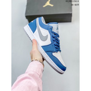 Original Air Jordan 1 Low AJ1 WH Jordan 1 Low-Top Retro รองเท้าบาสเก็ตบอลลําลอง