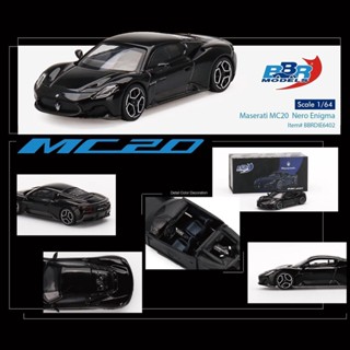 โมเดลรถยนต์จําลอง Bbr 1: 64 Maserati MC20 Maserati Nero Enigma Supercar ของเล่นสําหรับเด็ก