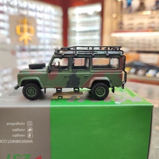 โมเดลรถยนต์จําลอง Minigt 1// 64 Land Rover Defender 110 Hong Kong Version