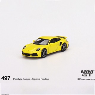 โมเดลรถยนต์จําลอง Minigt 1: 64 Porsche Porsche 911 Turbo S S ของเล่นสําหรับเด็ก#497