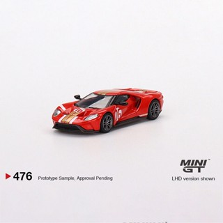 Minigt 1: 64 Ford Ford GT Alan Mann Heritage No. โมเดลรถยนต์อัลลอยด์ 16 ชิ้น