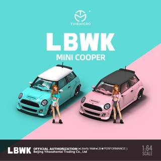 Tm โมเดลรถยนต์จําลอง เคลือบสีล้วน 1:64 BMW mini cooper LBWK