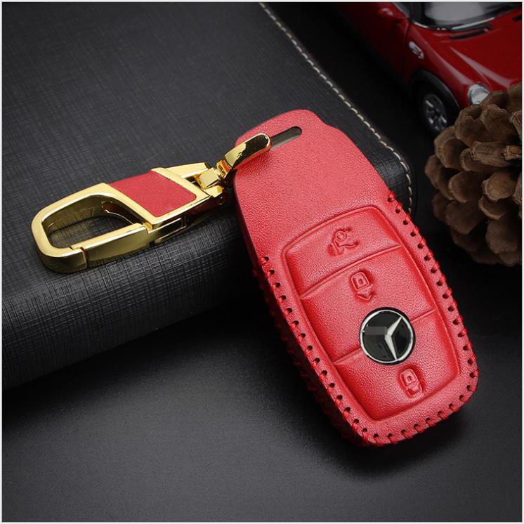 Benz AMG เคสกุญแจหนัง W213 E200 E200d E250 E300 E43 W222 ซองหนัง Key Case