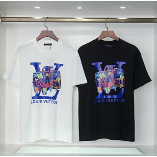เสื้อยืดแขนสั้นลําลอง ผ้าฝ้ายแท้ พิมพ์ลาย V Home 2 สไตล์ใหม่ สําหรับผู้ชาย และผู้หญิง