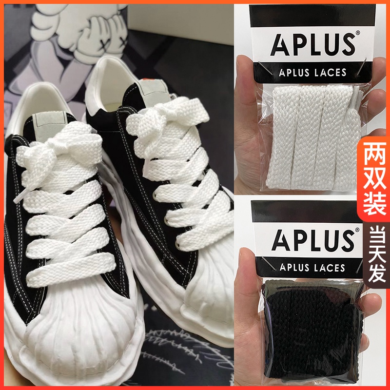 [Saclan] เชือกผูกรองเท้าผ้าใบ ผ้าฝ้าย สีขาว สีดํา สําหรับ MMY Mihara Koyu