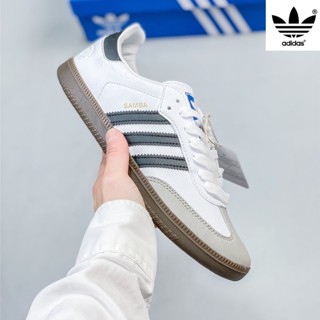 Original A_didas Samba Vegan clover รองเท้าผ้าใบลําลอง ข้อสั้น