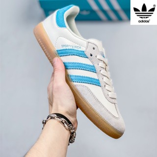 Original Adidas Samba Vegan clover รองเท้าผ้าใบลําลอง ข้อสั้น