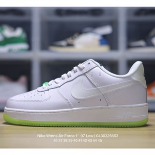 Original N_ike Wmns Air Force 107 Low "White/Cherry Blosso Pink" Air Force One Classic Low Joker รองเท้ากีฬาลําลอง