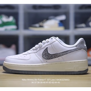 Original N_ike Wmns Air Force 107 Low "White/Cherry Blosso Pink" Air Force One Classic Low Joker รองเท้ากีฬาลําลอง