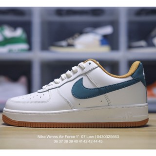 Original N_ike Wmns Air Force 107 Low "White/Cherry Blosso Pink" Air Force One Classic Low Joker รองเท้ากีฬาลําลอง