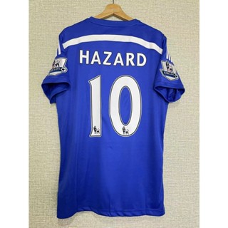 เสื้อกีฬาแขนสั้น ลายทีมชาติฟุตบอล Chelsea OSCAR DROGBA HAZARD 14-15 คุณภาพสูง สไตล์เรโทร