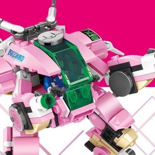 พร้อมส่ง ขายดี~ บล็อกตัวต่อเลโก้ หุ่นยนต์ dva Mecha ขนาดเล็ก ของเล่นเสริมการเรียนรู้ สําหรับเด็ก