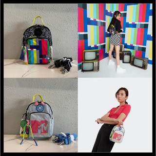 Kipling Limited Edition MTV Series กระเป๋าเป้สะพายหลังแฟชั่น ขนาดเล็ก หลากสีสัน 10353