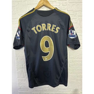 เสื้อกีฬาแขนสั้น ลายทีมชาติฟุตบอล Liverpool TORRES GERRARD 09-10 คุณภาพสูง สไตล์เรโทร