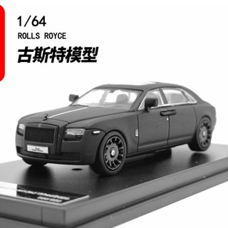 โมเดลรถยนต์ 1: 64 Rolls-Royce Gust Ghost Gust Phantom Black Samurai แบบโลหะผสม