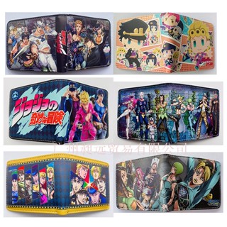 Jojos Bizarre Adventure Merchandise กระเป๋าสตางค์ ใบสั้น หนัง PU 20% เหมาะกับทุกเพศ ทุกวัย