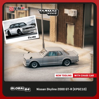 โมเดลรถยนต์ Tarmac Works TW 1: 64 Nissan Nissan Skyline 2000 GT-R ของเล่นสําหรับเด็ก